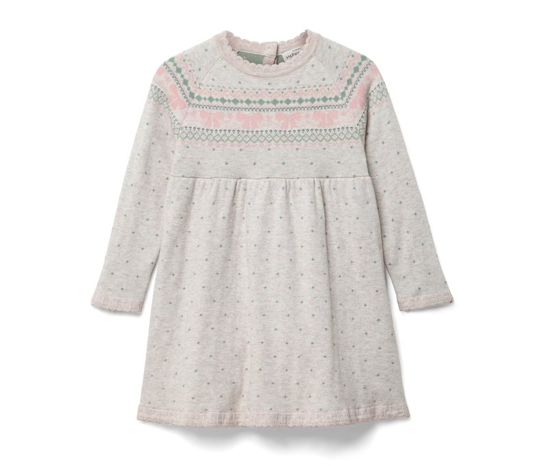 Tchibo - Kinder-Strickkleid - Mädchen - Gr. 110/116 - silber