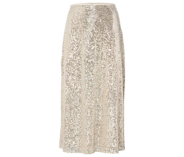 Tchibo - Paillettenrock - Damen - Gr. 36 - beige