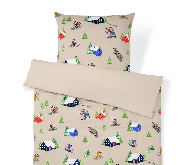 Tchibo - Feinbiber-Bettwäsche »Mickey and Friends« - creme