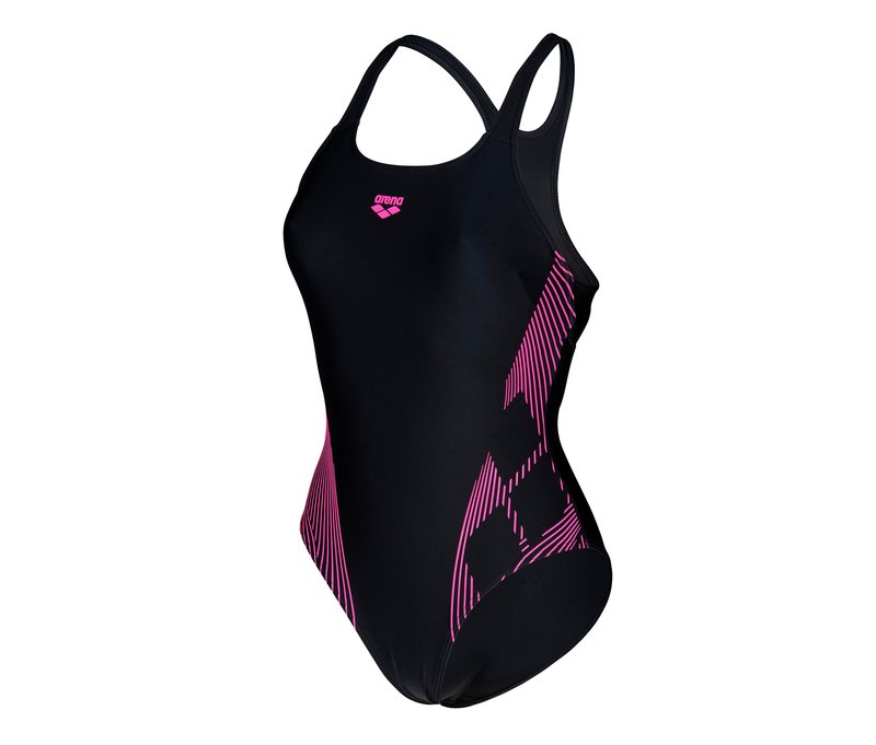 arena Feel Damen Badeanzug Swim Pro Back Bustier - Damen - Gr. 40 - schwarz
