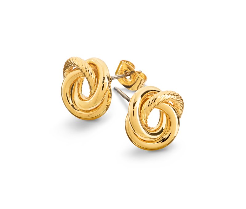 Tchibo - Ohrstecker Knoten - gold
