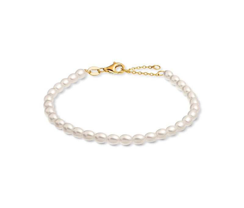 Tchibo - 925 Silber Armband »Tiny Pearls« - weiß