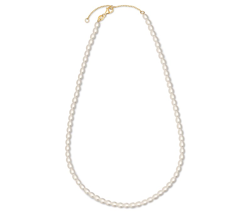 Tchibo - 925 Silber Kette »Tiny Pearls« - weiß