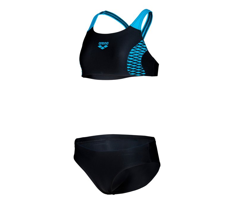 arena Feel Kinder-Bikini Openings Energy Back - Damen - Gr. 140 - schwarz