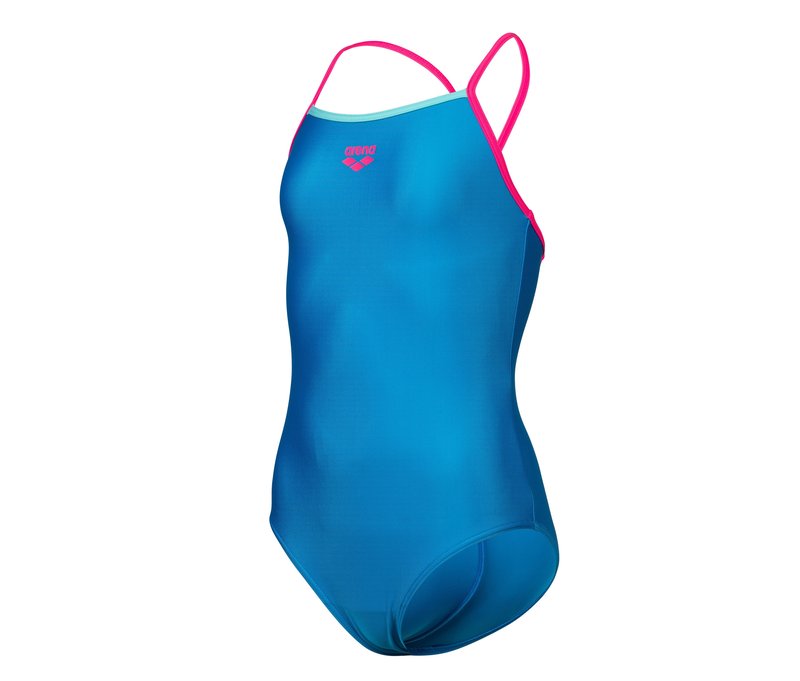 arena Feel Kinder-Badeanzug Light Drop Back Solid - Damen - Gr. 116 - blau