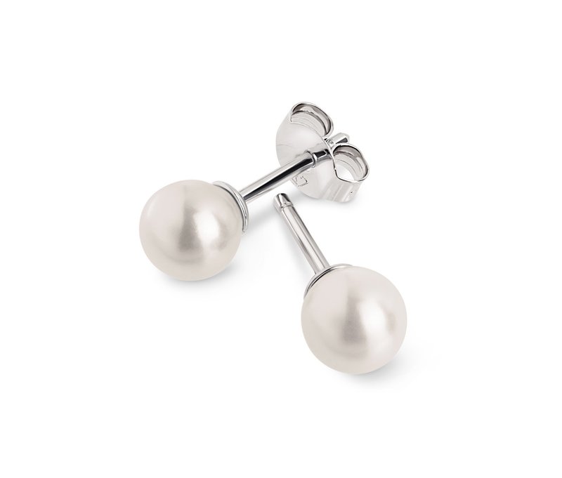 Tchibo - 925 Silber Ohrstecker mit Muschelkernperle - silber