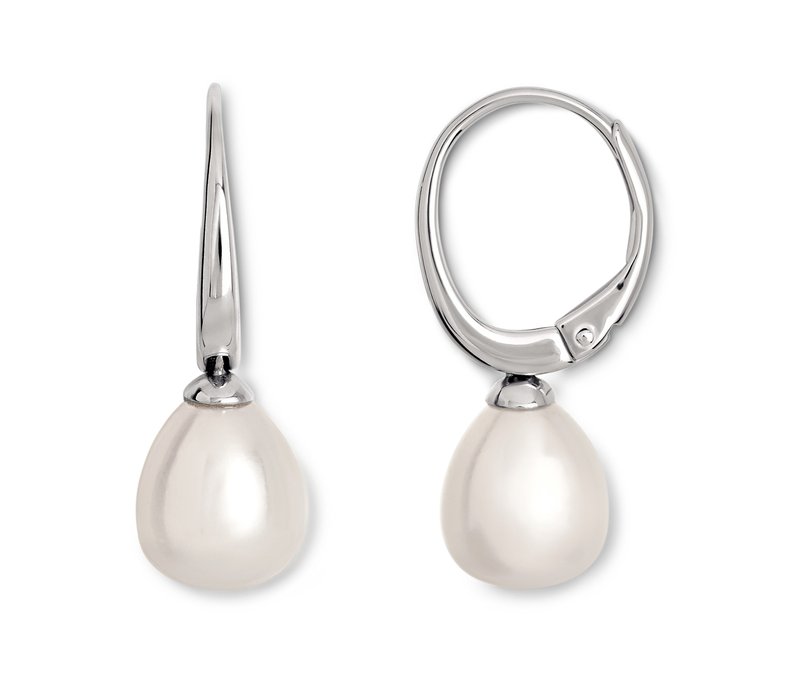 Tchibo - 925 Silber Creolen mit Süßwasserzuchtperle - silber