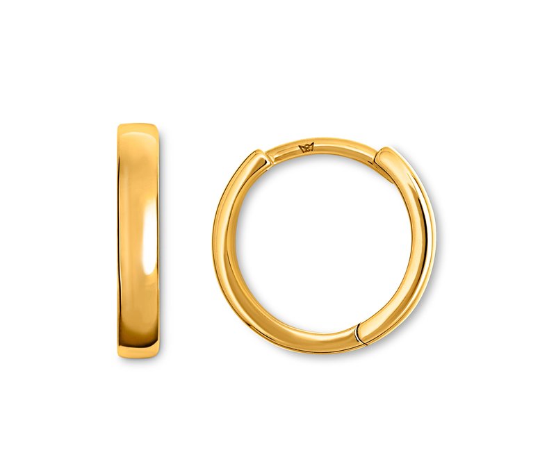 Tchibo - 585 Gold Creolen glatt - gold