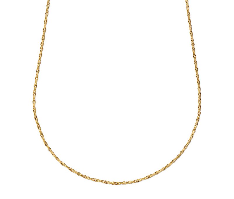 Tchibo - 585 Gold Kette »Singapur« - gold