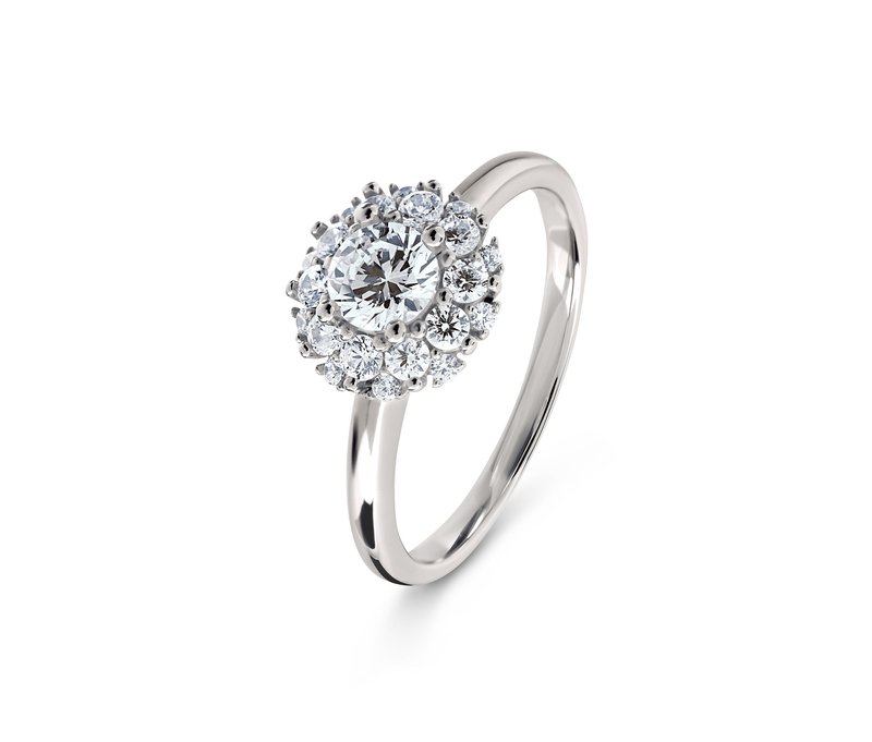 Tchibo - 925 Silber Ring »Solitär« - Damen - Gr. 19 - silber
