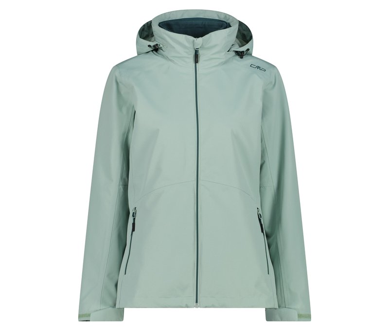 CMP Damen-Jacke mit abnehmbarem Fleece-Jackett - Damen - Gr. 42 - grün