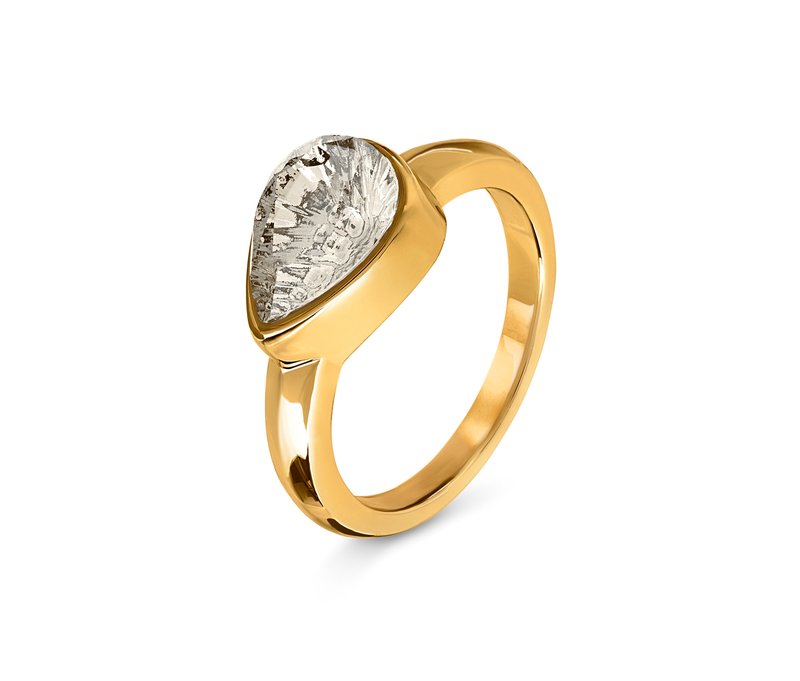Tchibo - Ring »Glamour« - Damen - Gr. 19 - hellgrau