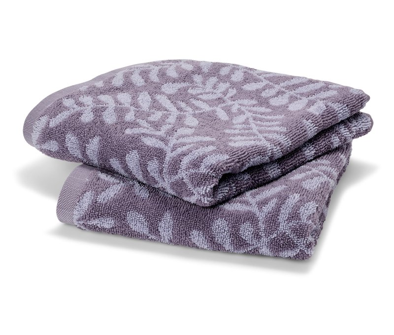 Tchibo - 2 Jacquard-Handtücher - lila