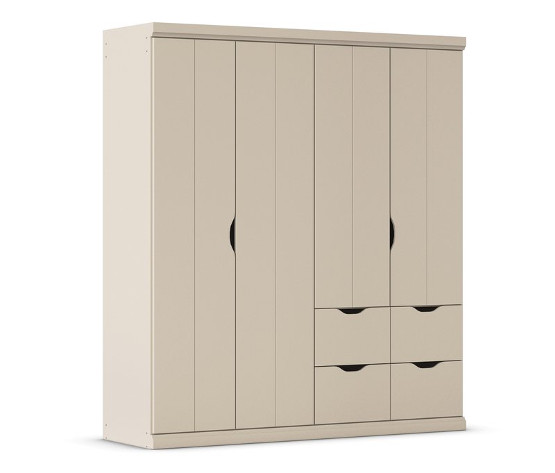 rauch Kleiderschrank »Frieda« - 181x56x203cm - beige - Holz / Holz