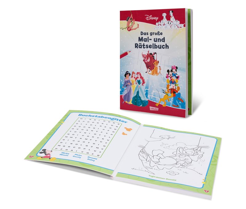Tchibo - Buch »Disney – das große Mal- und Rätselbuch«