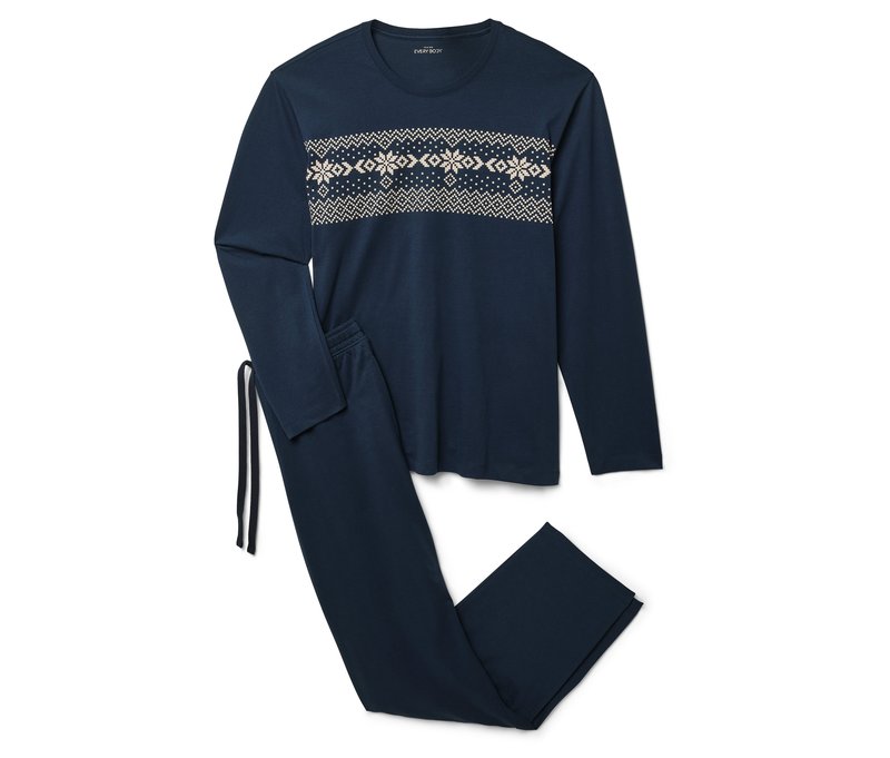 Tchibo - Pyjama - Herren - Gr. XXL - weiß/print
