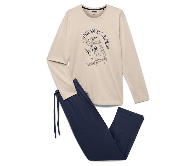 Tchibo - Pyjama »Mickey and Friends« - Herren - Gr. L - dunkelblau/print