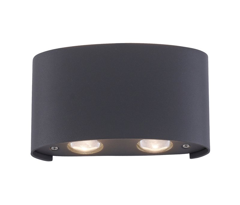 Paul Neuhaus LED-Outdoor-Wandleuchte »Carlo« - 13x3,7x8cm - transparent - Aluminium / Kunststoff
