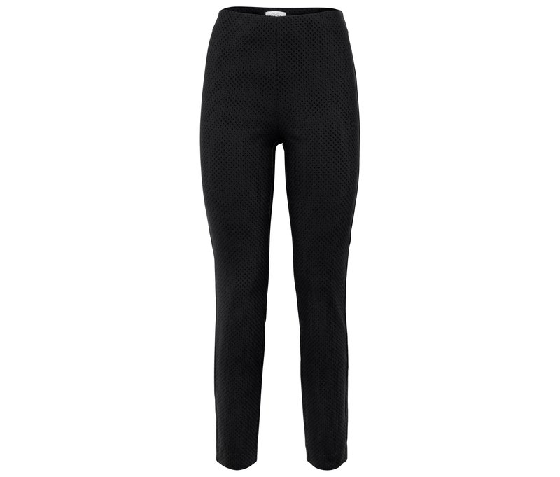 Tchibo - Gemusterte Jacquard-Stretchhose - Damen - Gr. 44 - anthrazit/jacquard