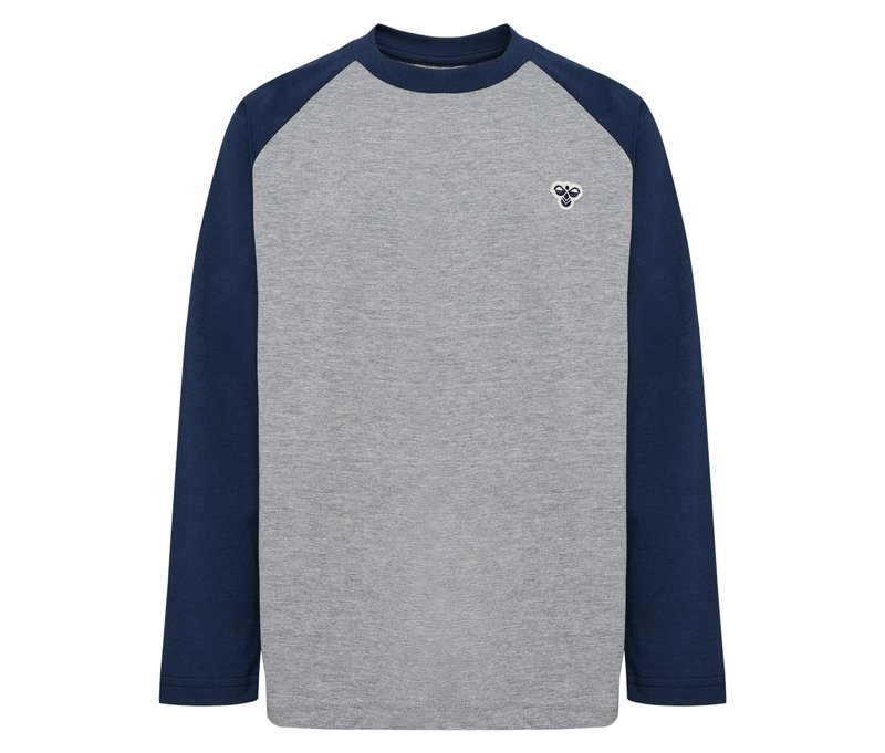 Hummel Hmljr Raglan Loose T-Shirt BEE - Herren - Gr. 122/128 - blau