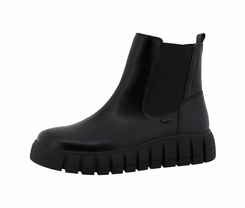 Tom Tailor Stiefelette mit breiter Sohle - Damen - Gr. 40 - schwarz