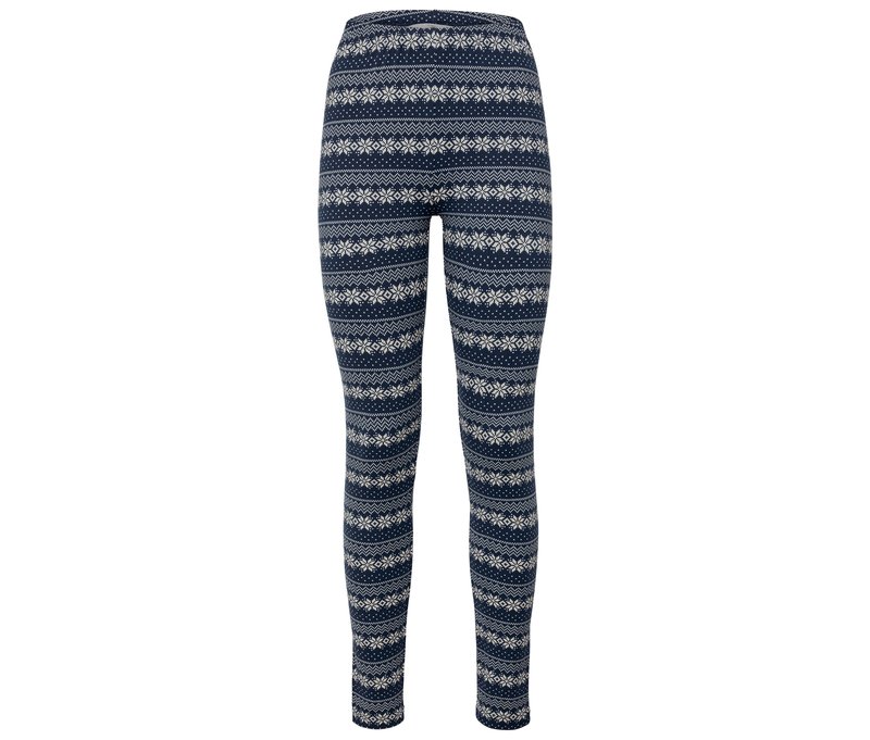 Tchibo - Kuschelige Norweger-Leggings - Damen - Gr. XXL - dunkelblau/print