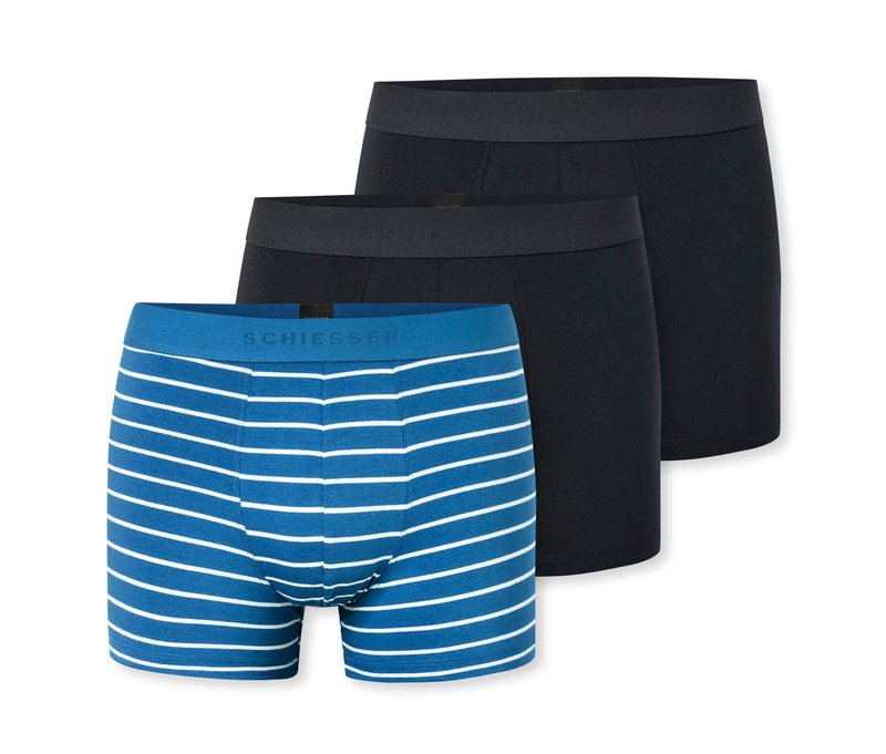 3 Schiesser Slipboxer - Herren - Gr. S/4 - schwarz