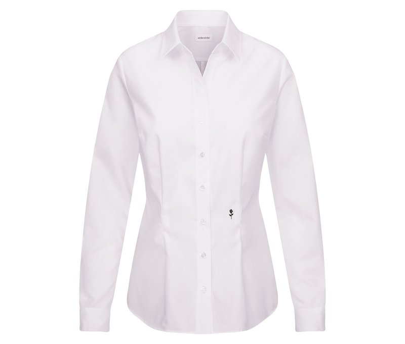 Seidensticker Bluse Slim Fit non iron - Damen - Gr. 44 - weiß