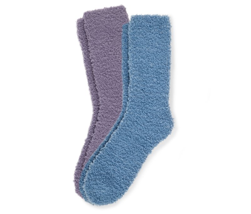 Tchibo - 2 Paar Kuschelsocken - Damen - Gr. 35-38 - blau
