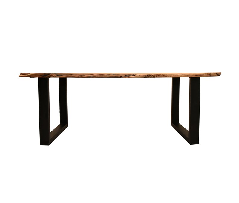 deVries Esstisch »Catania« - 200x90x77cm - schwarz - Akazienholz / Metall