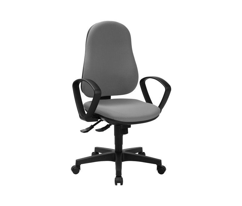 Topstar Stuhl »Support SY« - 60x80x38cm - hellgrau - Polyester / Kunststoff / Holz