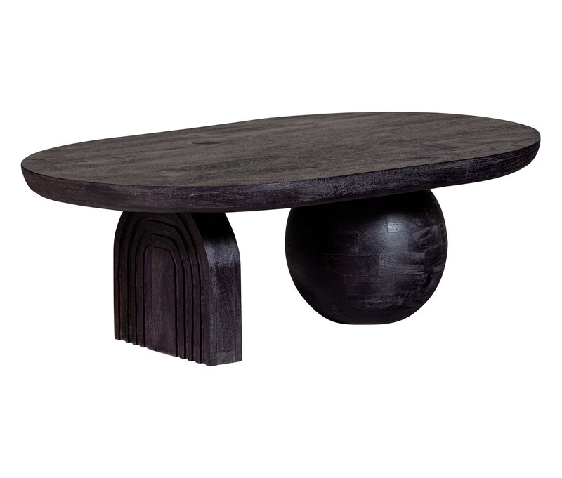 Tchibo - Woood Couchtisch »Steppe« - 110x72x38cm - schwarz - Holz