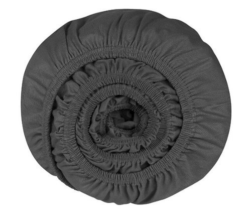 Schiesser Edeljersey-Spannbettlaken »Jessi« - dunkelgrau