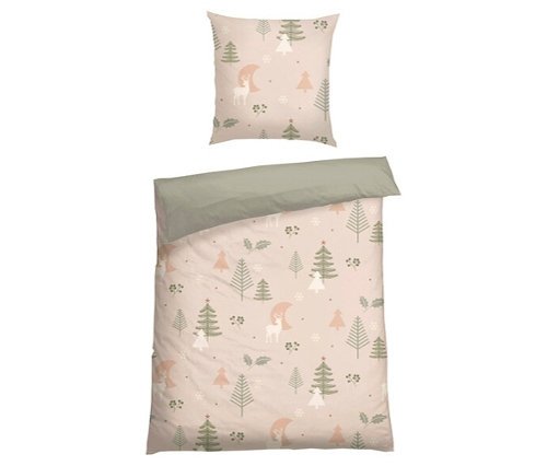 Schiesser Feinbiber-Bettwäsche »Uma« - braun