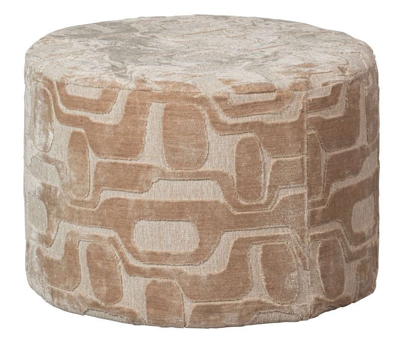 Tchibo - Woood Hocker »Yago« - 62x45x62cm - braun - Viskose / Polyester