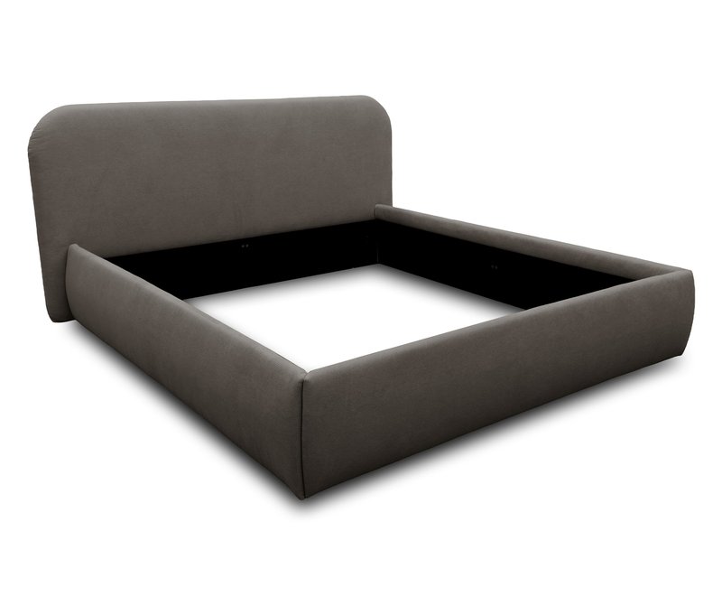 Tchibo - Domo Polsterbett »Lund« - 213x229x105cm - grau - Polyester / Acryl / Holz