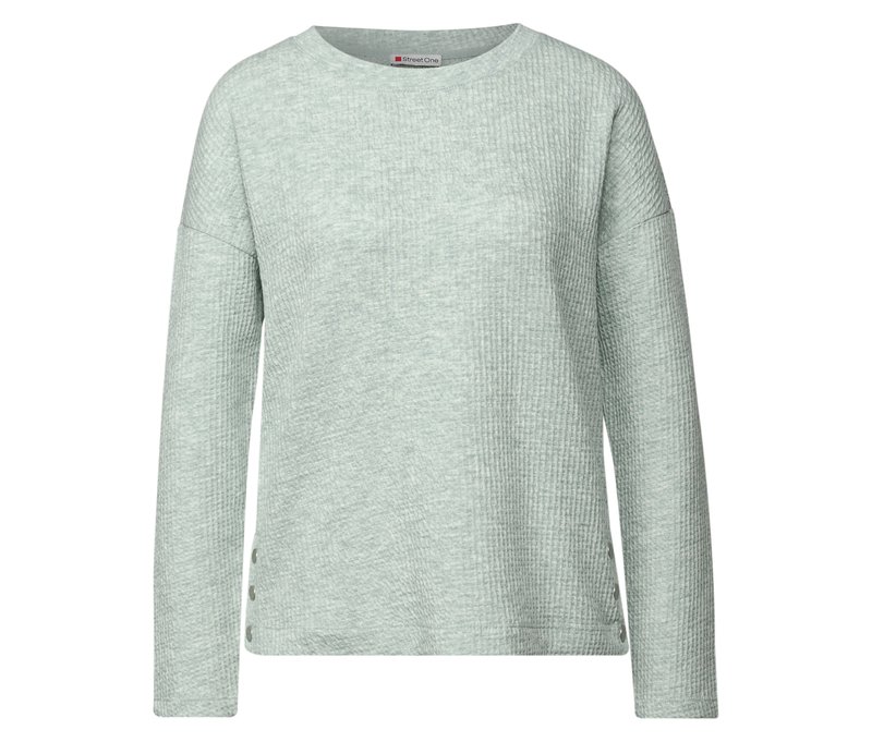 Street One Shirt mit Struktur - Damen - Gr. 42