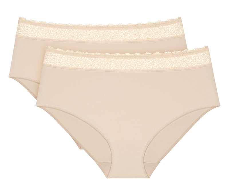 Triumph Feel of Modal Midi 2P - Damen - Gr. S - beige