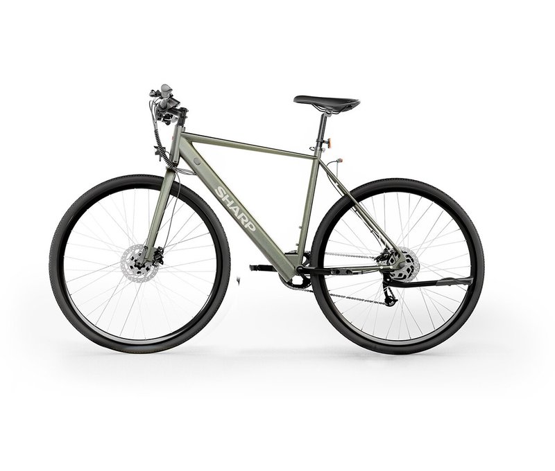 Sharp Gravel Hybrid E-Bike - olivgrün