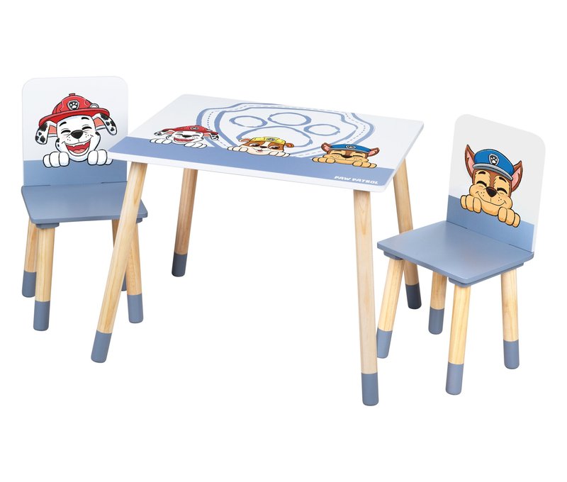 Roba Kindersitzgruppe »Paw Patrol« - 26,5x26,5x54cm - weiß - Holz / Holz
