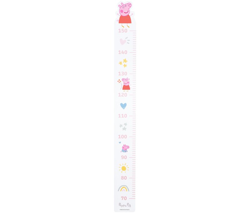 Roba Messlatte »Peppa Pig« 70 bis 150 cm - 10,5x107x2,5cm - weiß - Holz / Kunststoff