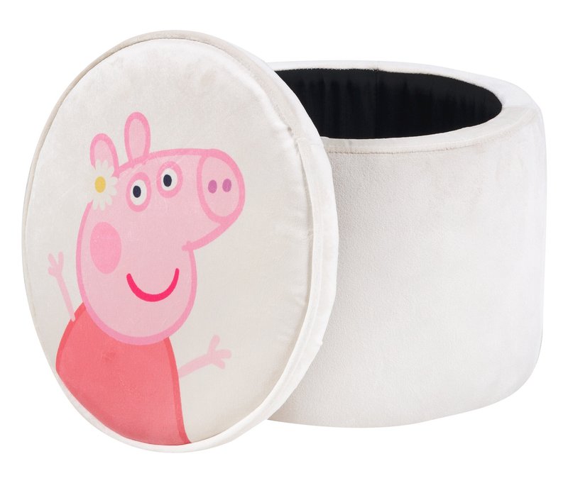 Roba Kinderhocker »Peppa Pig« mit Stauraum - 35x35x39cm - beige - Holz