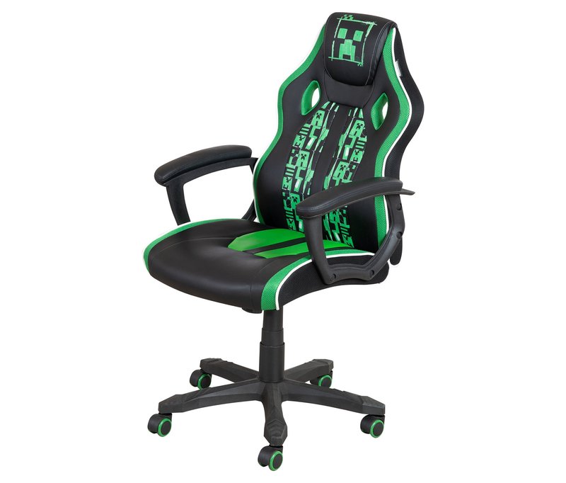 Roba Gamingstuhl »Minecraft« - 61x62x102cm - schwarz - Kunststoff / Metall / Polyester