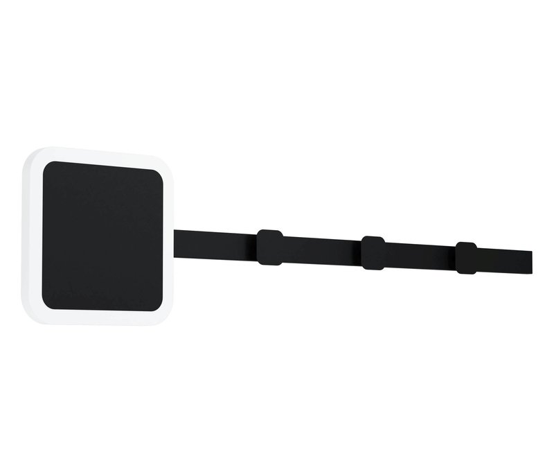 Eglo LED-Wandgarderobe »Cartignano« - 78x3,5x18cm - schwarz - Metall / Kunststoff