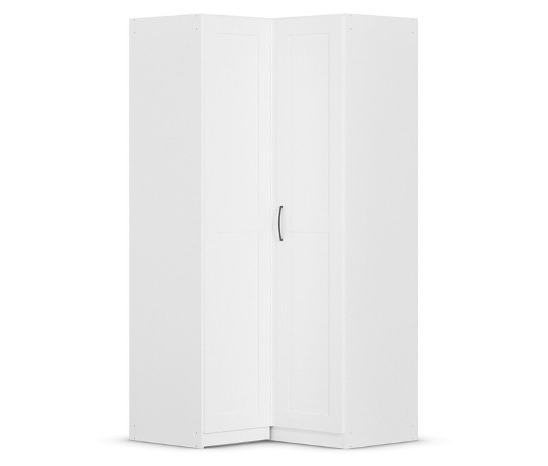 rauch Eckschrank »Quadra Spin« - 100x102x210cm - weiß - Holz / Holz