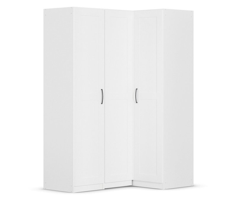 rauch Eckschrank »Quadra Spin« - 100x149x210cm - weiß - Holz / Holz