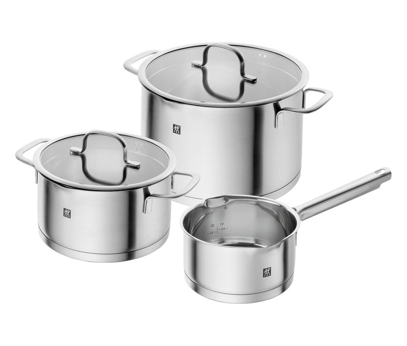 3-teiliges Zwilling Edelstahl-Topf-Set »TrueFlow«