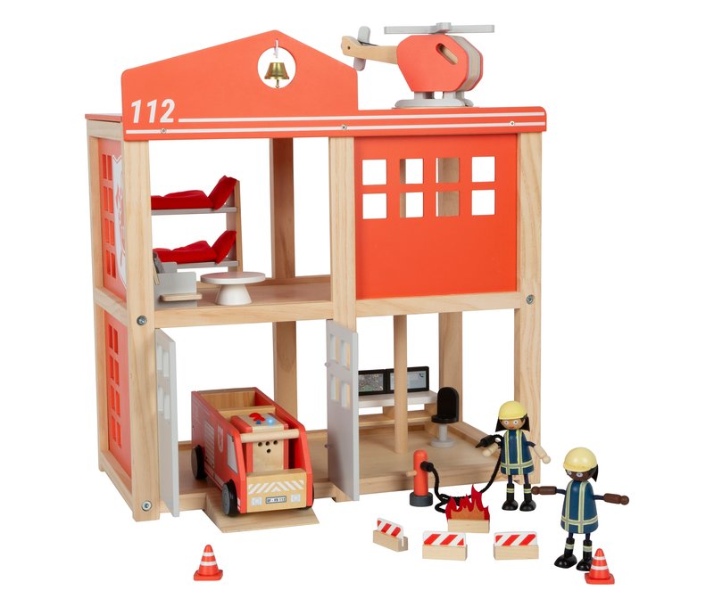 small foot Feuerwehrwache - grau