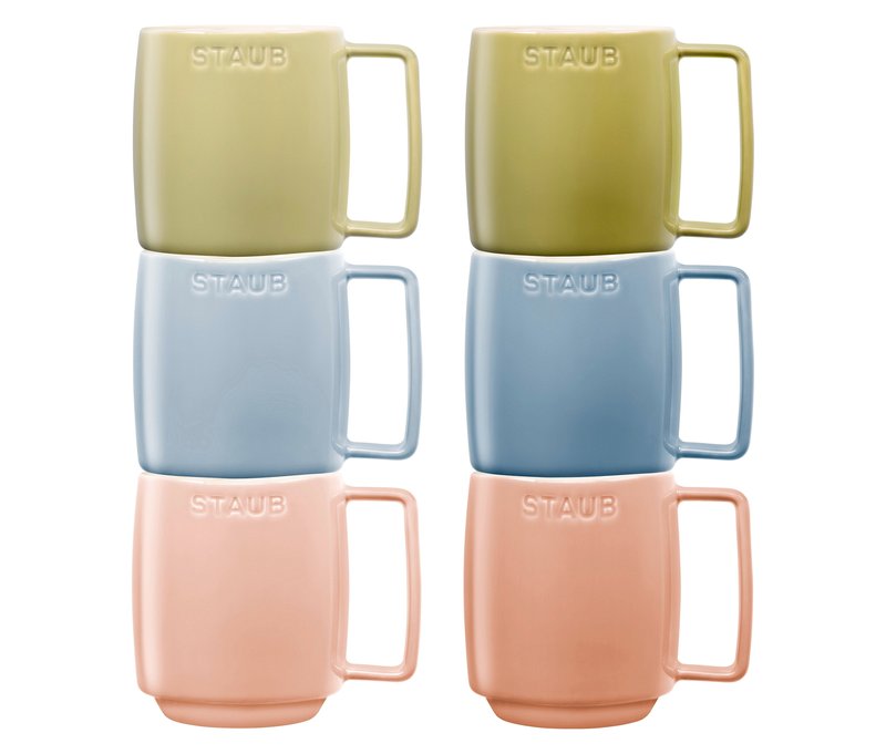 6 Staub Kaffeebecher »Macaron« - blau