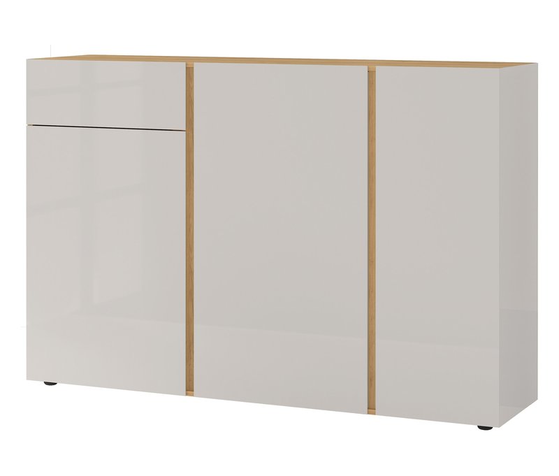 Tchibo - Sideboard »Mesa« - 152x43x103cm - braun - Holz / Glas